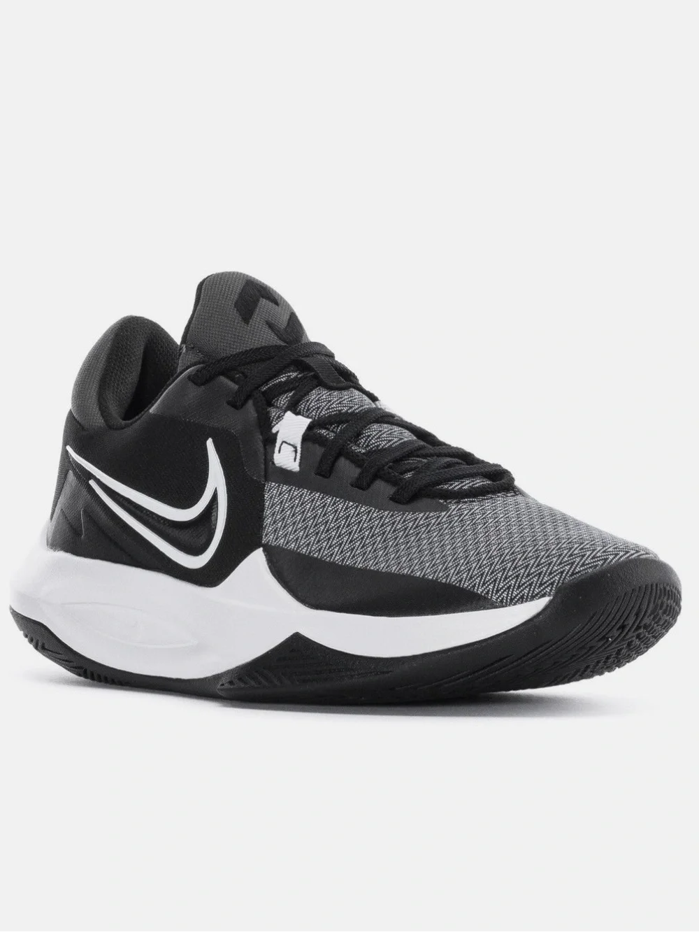 Nike Precision 6 Men's Basketball Shoes Black white gray Size 7